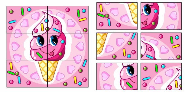 孩子的游戏。收集一张照片。儿童益智益智游戏。图片下载