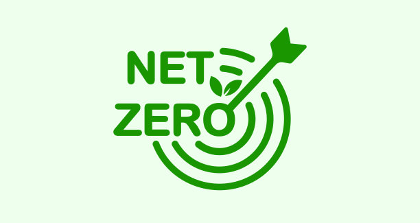 到2050年实现净零排放，实现碳中和。温室气体净零排放目标长期气候中和战略矢量图图片下载