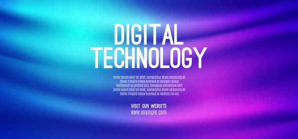 抽象数字技术未来电路蓝粉色背景，网络科学技术，创新通信未来，Ai大数据，互联网网络连接，云高科技插画向量图片下载