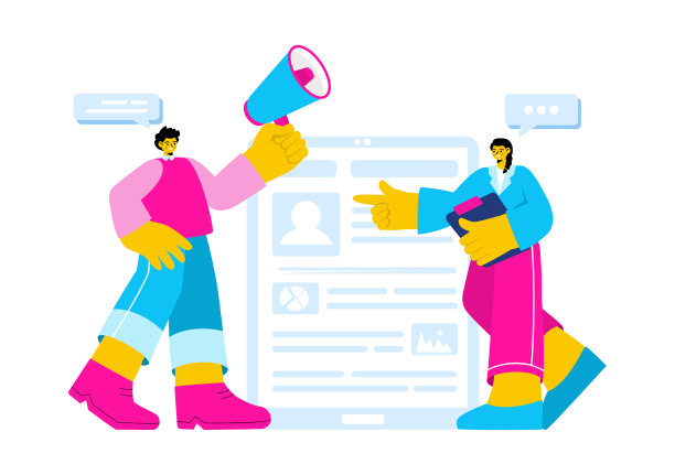 个人投资组合矢量插图与个人资料数据，简历，或自我完善，以吸引客户和雇主在一个平坦的卡通背景图片下载