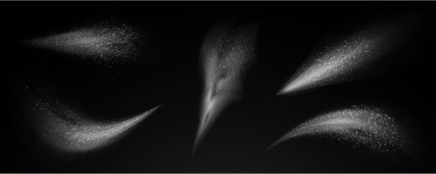 水喷雾雾雾化器粉尘气溶胶，空气雾化器喷雾透明背景。灭火器。图片下载