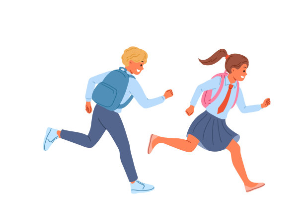 背着书包的学生逃课，不想学习，不想接受教育图片下载