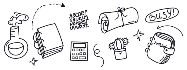 学校文具和艺术用品涂鸦套装。矢量插图在线。回到学校。图片下载