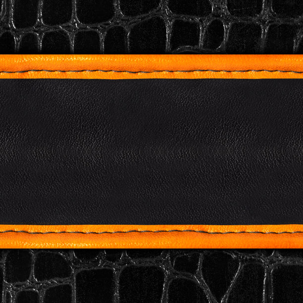无缝4k照片纹理黑色鳄鱼皮皮革与皮带。图片下载