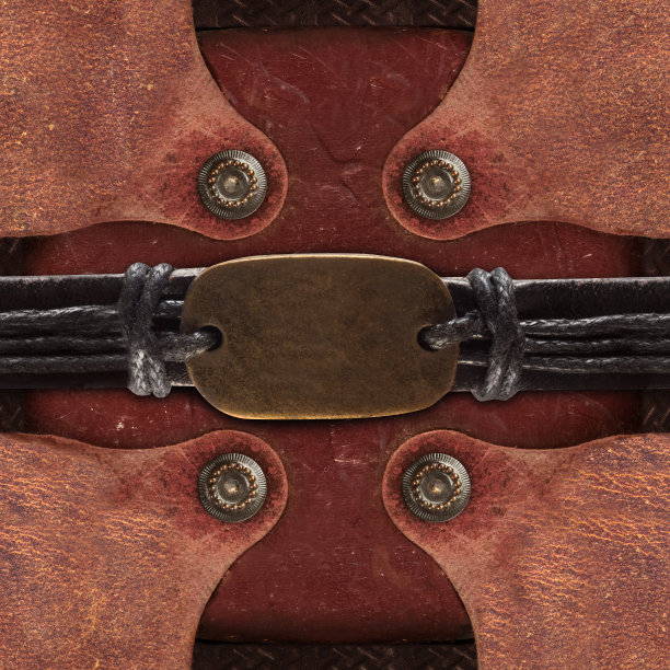 无缝4k照片纹理黑色编织皮革绳带图案上的装甲皮革板。图片下载