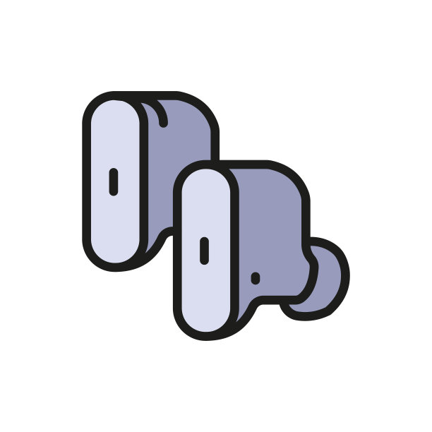 无线耳塞颜色图标。矢量平面标志的网页设计孤立的白色图片下载