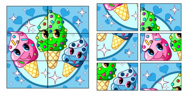 孩子的游戏。收集一张照片。儿童益智益智游戏。图片下载