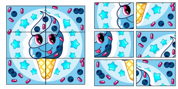 孩子的游戏。收集一张照片。儿童益智益智游戏。图片下载