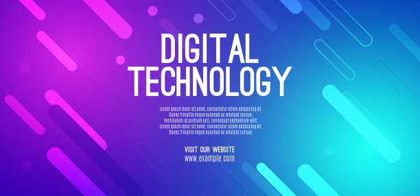 抽象数字技术未来电路蓝粉色背景，网络科学技术，创新通信未来，Ai大数据，互联网网络连接，云高科技插画向量图片下载