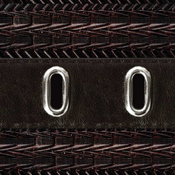 无缝4k照片纹理棕色压花皮革带。图片下载