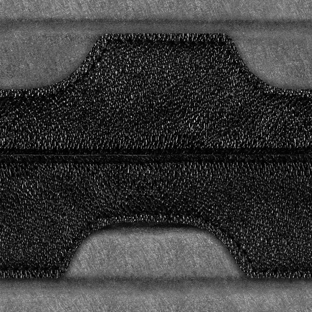 无缝4k照片纹理的灰色麂皮修补与皮革华丽的条纹。图片下载