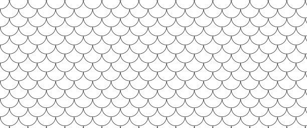 鱼鳞无缝花纹。鱼的皮肤纹理背景图片下载