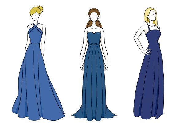 穿蓝色衣服的女人图片下载