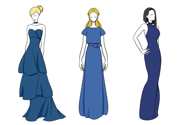 穿蓝色衣服的女人图片下载