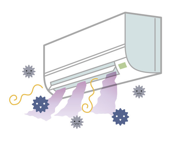 冷却器或空调发出发霉空气的示意图图片下载