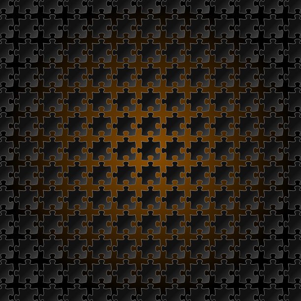 黑暗分开的拼图片剪影对绿色神秘的光芒图片下载