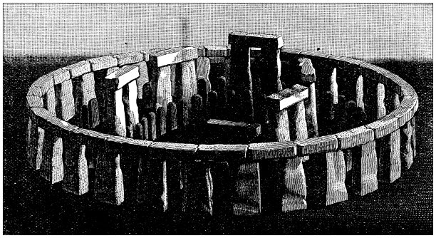 古董雕刻:巨石阵的原貌图片下载