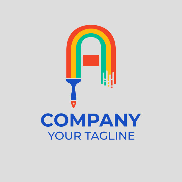 笔刷logo和字母A图片下载