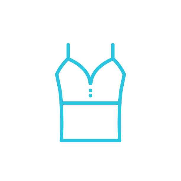 亚麻夏季天然白色露脐上衣图标。孤立在白色背景上。从蓝色图标集。图片下载