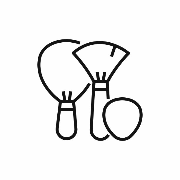 美容和化妆品细线矢量图标集。设计是可编辑的，颜色可以改变。图片下载