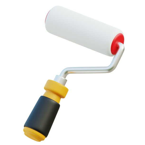 涂漆滚筒3D图标图片下载