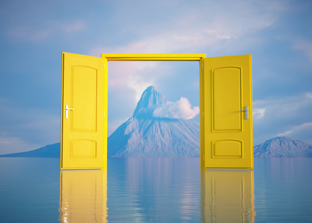 打开了大自然的大门。图片下载