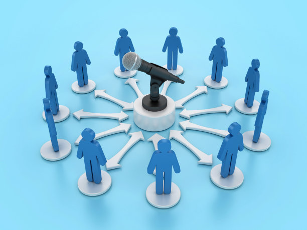 带有卡通象形文字的麦克风图片下载