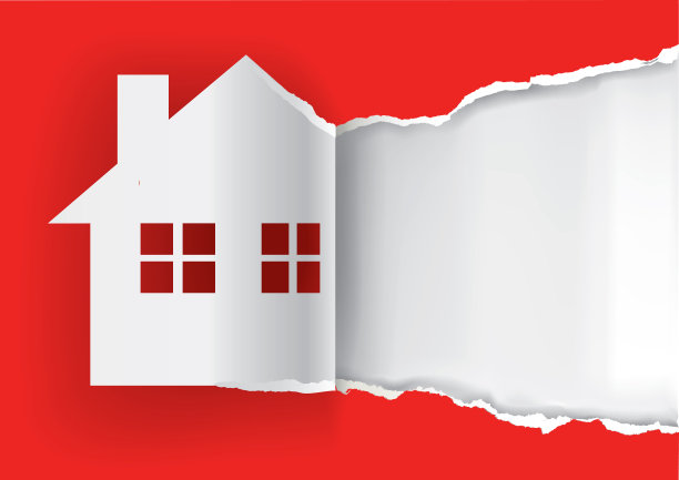 房屋出售，广告横幅模板。图片下载