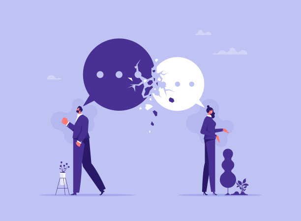 沟通失败或沟通中断的概念图片下载