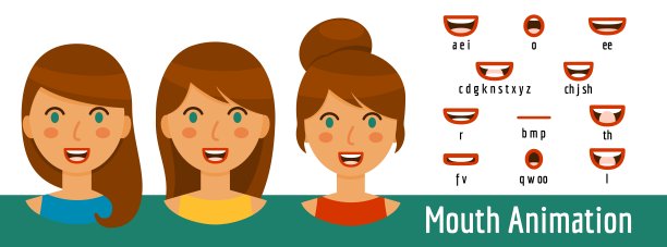 嘴唇同步设置与三种发型图片下载