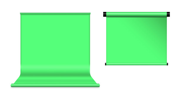 绿色铬背景，矢量插图。图片下载