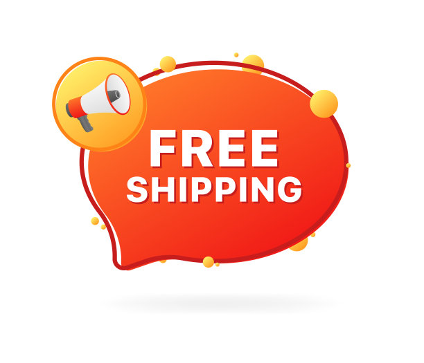 免费送货图标。消息气泡图标。平的风格。矢量图标。图片下载