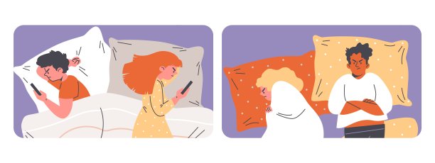 一个男人和一个女人在一段关系中面临冲突的向量集图片下载