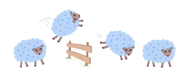 羊群跳过篱笆图片下载