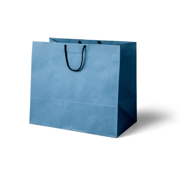 空白的白色纸袋，3d插图，3d渲染，模型，模板图片下载