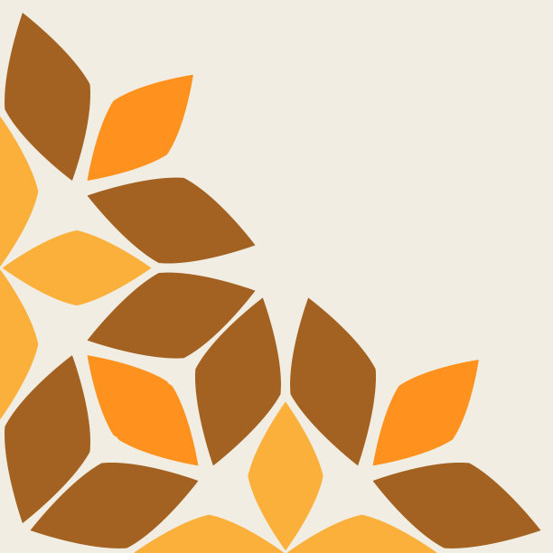柔和色彩的 floral 边框角落图片下载