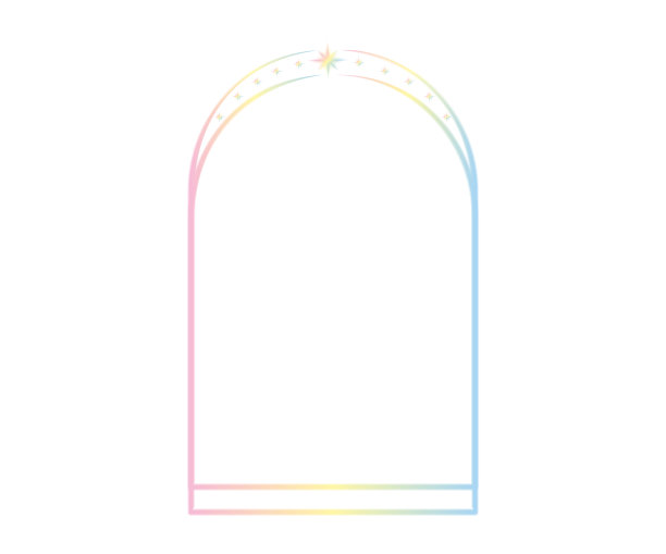 一套梯度几何线性形状的y2k光环。时髦的线性设计模糊与框架，明星。美学复古向量霓虹元素说明横幅，社交媒体，海报设计。图片下载