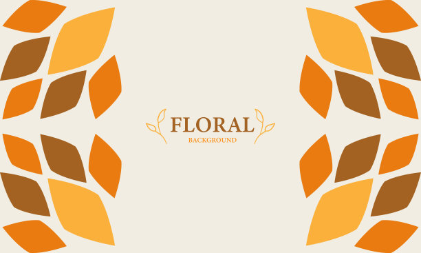 优雅的花卉背景与地方的文字图片下载