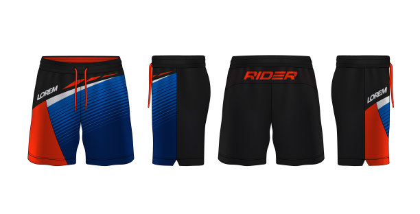 运动短裤设计模板，裤子时尚矢量插图。图片下载