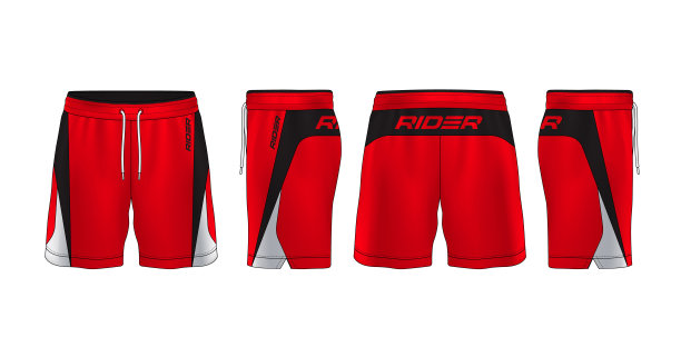 运动短裤设计模板，裤子时尚矢量插图。图片下载