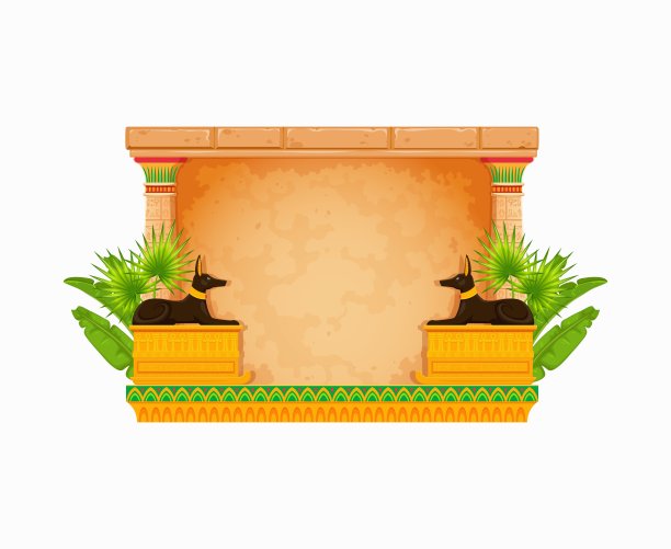 街机游戏框，古埃及石墙图片下载