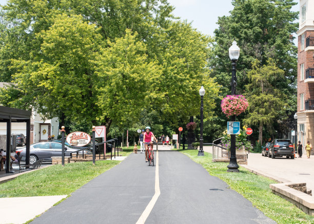 卡梅尔印第安纳街场景图片下载