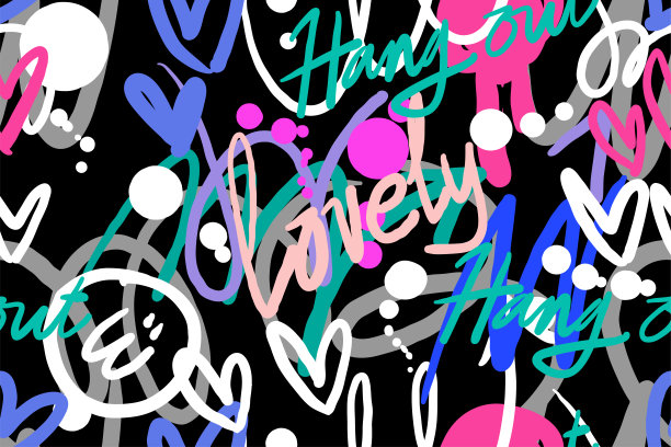 涂鸦图案无缝衔接图片下载