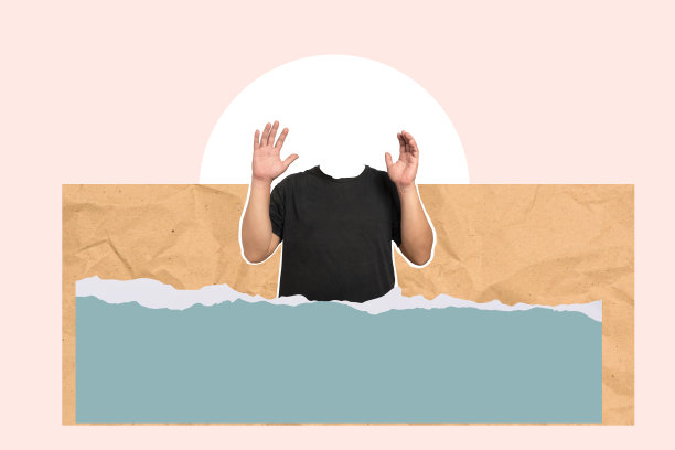 一个男人的脸出现在水池里图片下载