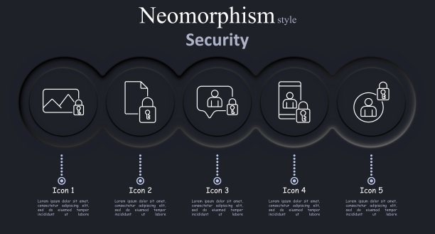 安全设置图标。照片锁、文件锁、聊天、用户、网络、隐私、保护、数据、加密、安全、数字、矢量、插图、新形态、图标。图片下载