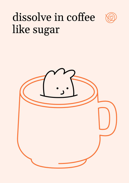 咖啡杯卡通人物插画图片下载
