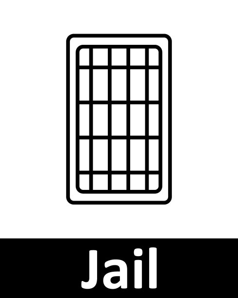 监狱图标设置。文档，蝙蝠，星号，标签，单元格，电视，图表，徽章，警报器，行李箱，网格。米色背景上的线条图标图片下载