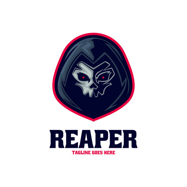 矢量插图死神电子运动和运动风格。图片下载