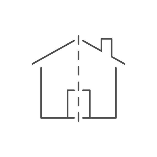 分割财产线图标图片下载