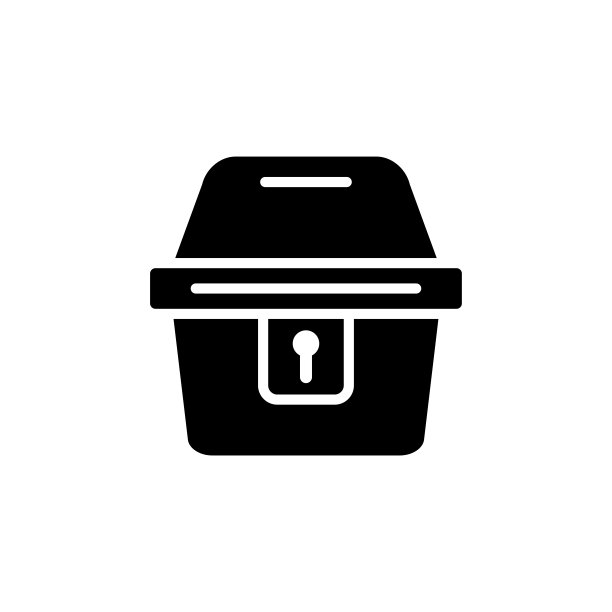 宝箱图标矢量设计模板简单而现代图片下载